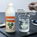 Lambda-Cyhalothrin 3% EC provides immediate pest elimination along with long-lasting residual protection for crops.