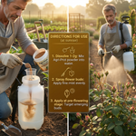 Helps minimize flower and fruit drop by improving nutrient transport and plant reproductive health.