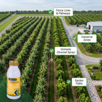 Ideal for use in wastelands, pathways, and industrial zones to maintain weed-free surroundings.
