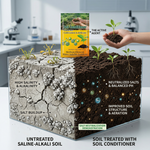 Helps balance soil pH, leach excess salts, and reduce salinity and alkalinity, ensuring optimal growing conditions for crops