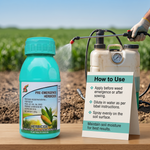 Pre-emergence herbicide for applying directly to soil, preventing weed growth and promoting healthy crop establishment.