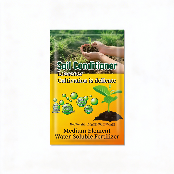 Soil conditioner for compacted and saline alkali soil improving soil structure and crop productivity