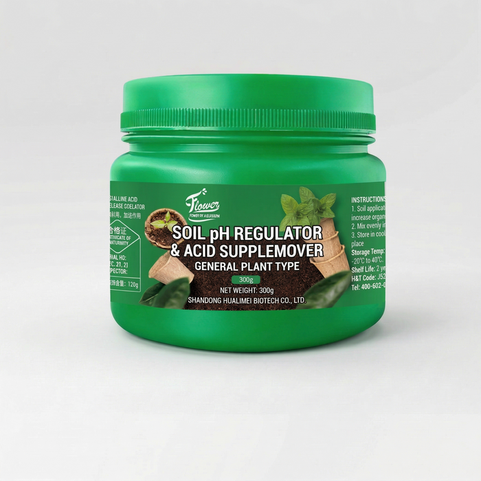 Soil pH Regulator designed to lower soil pH and create ideal acidic conditions for acid-loving plants like blueberries and azaleas.