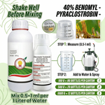 SC fungicide offering both systemic and contact action for long-lasting disease control.