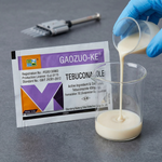 Highly effective fungicide designed to control leaf blight, powdery mildew, rust, and other fungal diseases in crops.