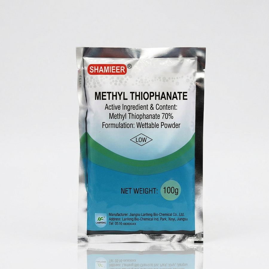 thiophanate methyl systemic fungicide for controlling powdery mildew leaf mold and fungal diseases in crops