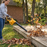 cordless blower with adjustable variable speed switch for precise airflow control