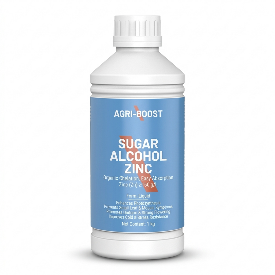 Chelated zinc fertilizer for fruit and plant leaf growth