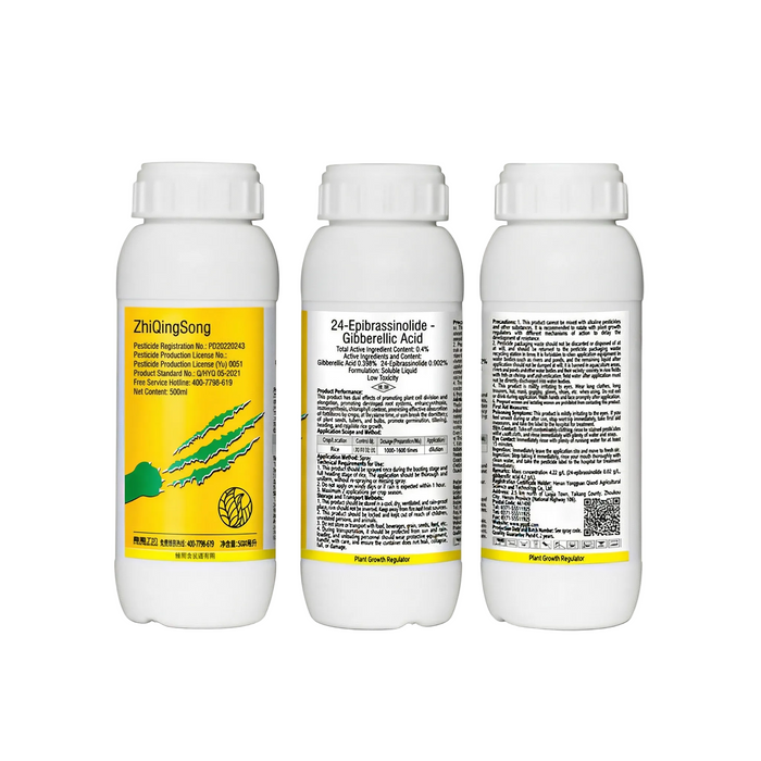 24-Epibrassinolide + Gibberellic Acid Plant Growth Regulator – Soluble Liquid – 500ml