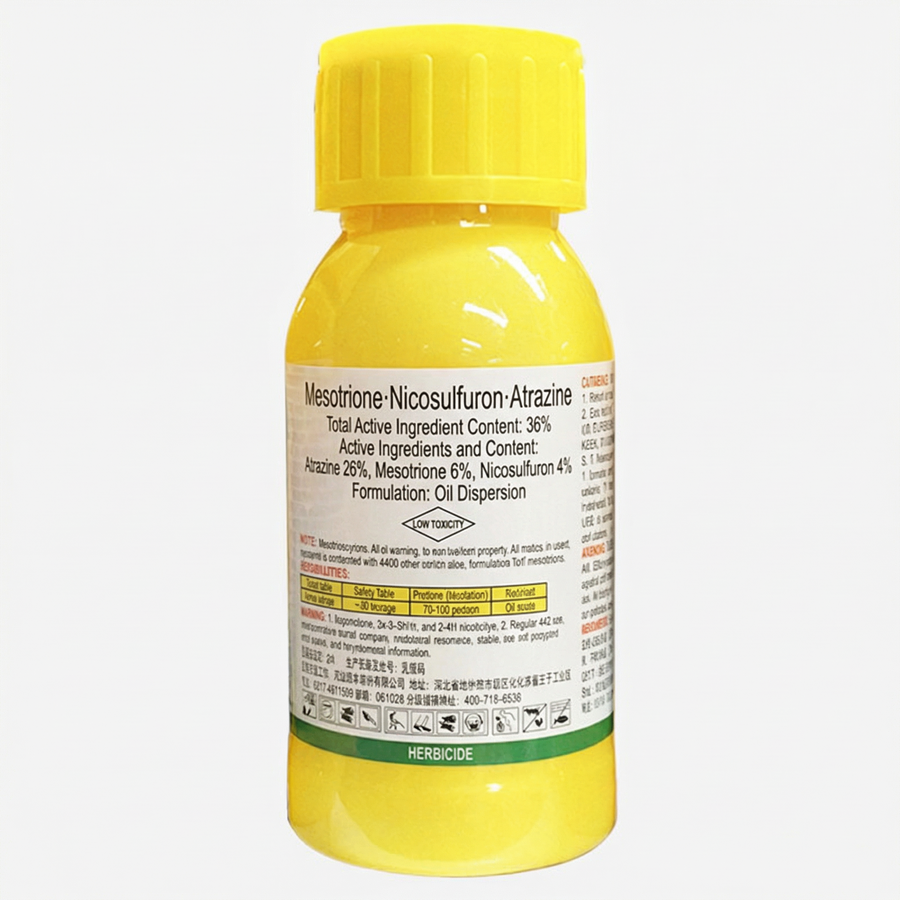 Mesotrione 6% + Nicosulfuron 4% + Atrazine 26% OD Herbicide for Weed Control in Agricultural Crops