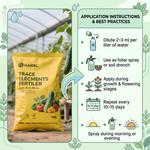 Water-Soluble Seaweed-Based Micronutrient Foliar Fertilizer Powder for Plant Growth