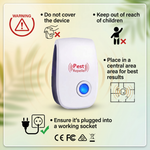 Ultrasonic Pest Repeller Plug-In for Mouse, Rat, and Insect Control